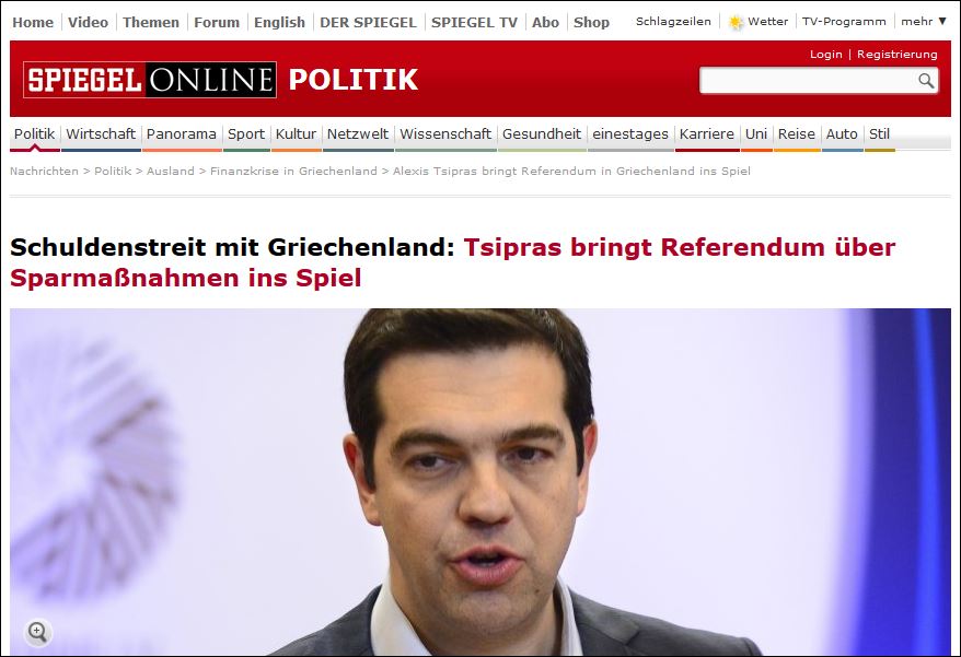 To Spiegel για τη συνέντευξη του Πρωθυπουργού στον Νίκο Χατζηνικολάου