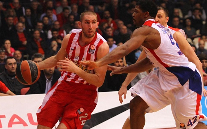 ΤΣΣΚΑ Μόσχας – Ολυμπιακός 51-49 (30′)