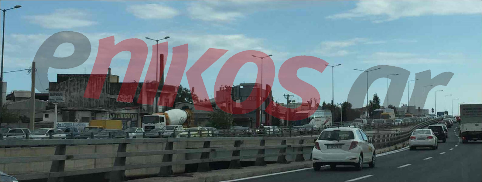 Κυκλοφοριακό κομφούζιο στην Εθνική Οδό – ΦΩΤΟ – ΤΩΡΑ