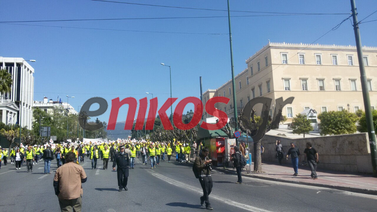 Στη Βουλή η πορεία των μεταλλωρύχων- ΦΩΤΟ- ΤΩΡΑ