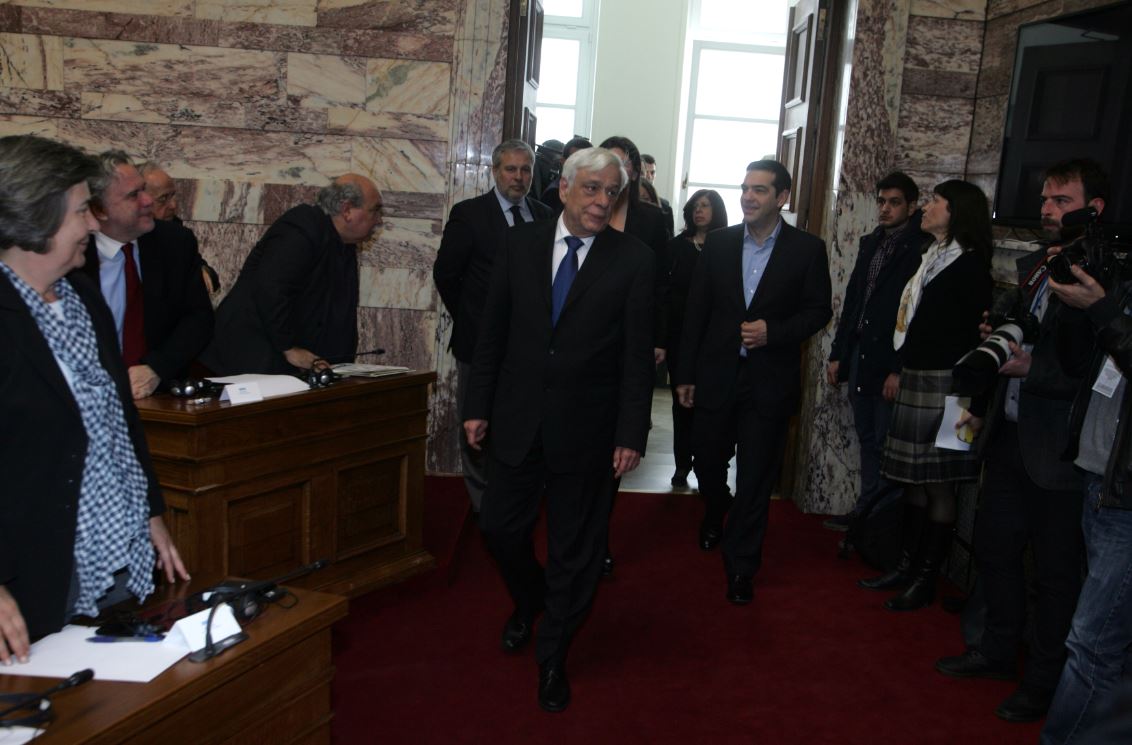 Ο Τσίπρας με τον Παυλόπουλο και την Κωνσταντοπούλου – ΦΩΤΟ