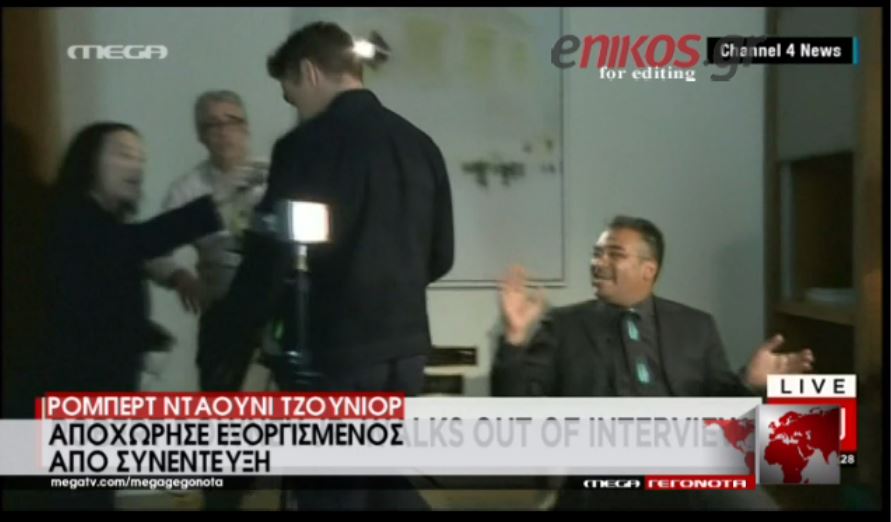 Αποχώρησε ο Ρόμπερτ Ντάουνι Τζούνιορ από συνέντευξη – ΒΙΝΤΕΟ