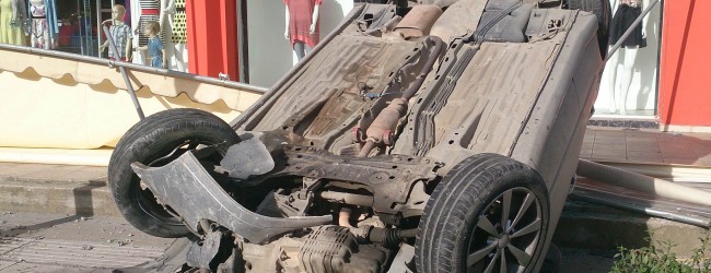 Παράτησε το αναποδογυρισμένο ΙΧ του και… δήλωσε κλοπή – ΦΩΤΟ