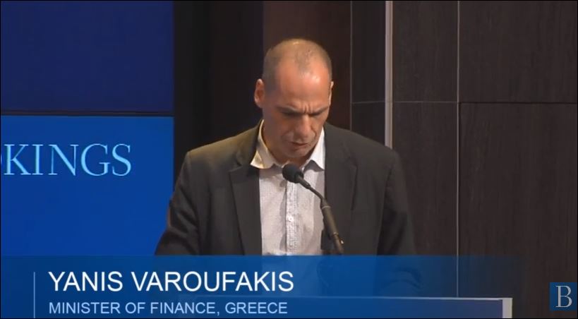 LIVE – Η ομιλία Βαρουφάκη στο Ινστιτούτο Brookings