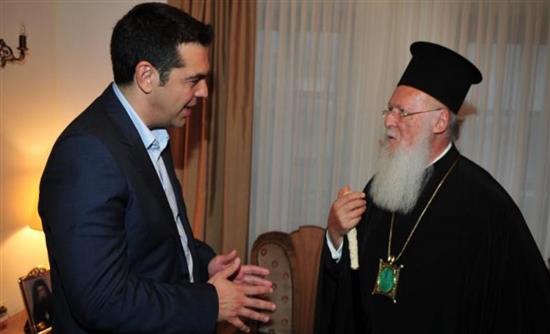 Τηλεφωνική επικοινωνία Τσίπρα με τον Οικουμενικό Πατριάρχη