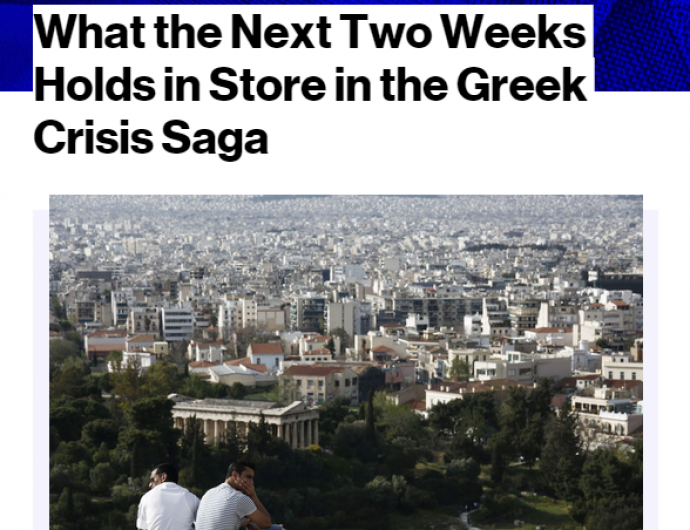 Bloomberg: Έτσι θα είναι οι δύο επόμενες εβδομάδες για την Ελλάδα