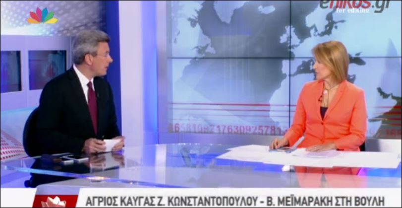 Ο Νίκος Χατζηνικολάου για το επεισόδιο Κωνσταντοπούλου – Μεϊμαράκη – ΒΙΝΤΕΟ