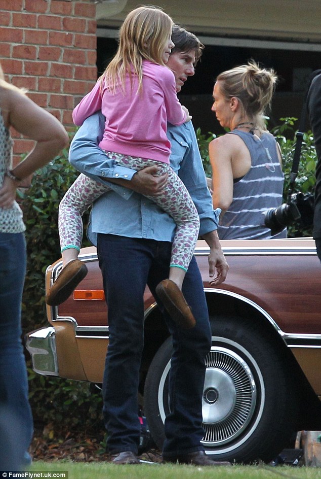 Daddy duty: The star plays a husband and a father in the film