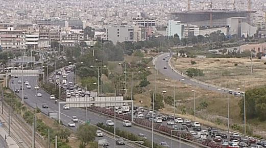 Μποτιλιάρισμα στην εθνική οδό – ΒΙΝΤΕΟ