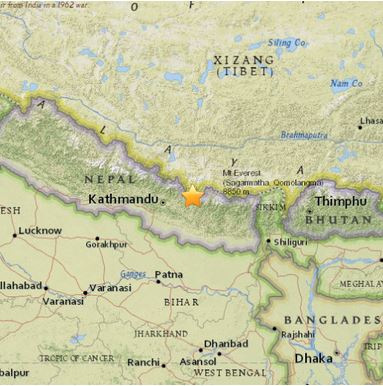 Πολύ ισχυρός σεισμός 7,4 Ρίχτερ στο Νεπάλ