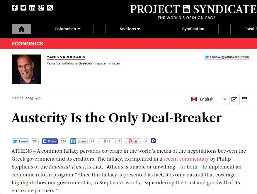 Βαρουφάκης: Γι’ αυτό καθυστερεί η συμφωνία…