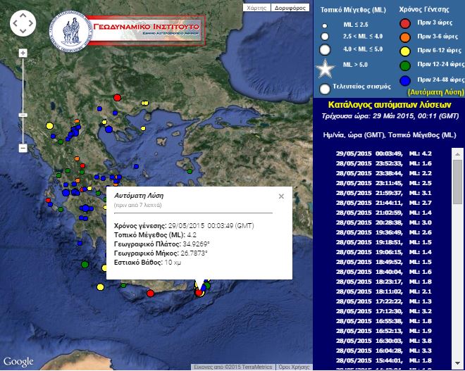 Σεισμός 4,2 Ρίχτερ κοντά στην Κάσο – ΤΩΡΑ