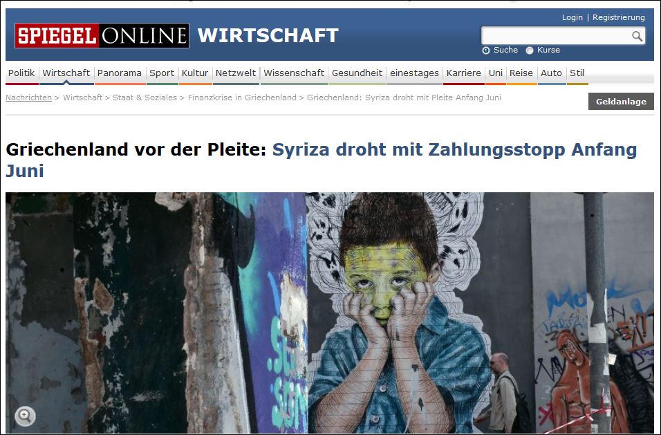 Spiegel: Ο ΣΥΡΙΖΑ απειλεί με στάση πληρωμών τον Ιούνιο