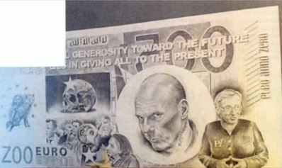 Ο Βαρουφάκης σε χαρτονόμισμα στην Μπιενάλε της Βενετίας – ΒΙΝΤΕΟ