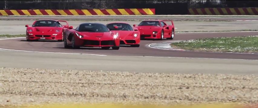 Τέσσερις Ferrari ορόσημο, ένας οδηγός – ΒΙΝΤΕΟ