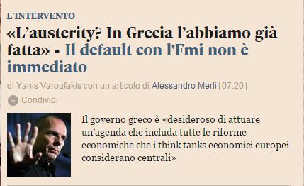 Βαρουφάκης: Η Ελλάδα είναι αποφασισμένη να εφαρμόσει μεταρρυθμίσεις