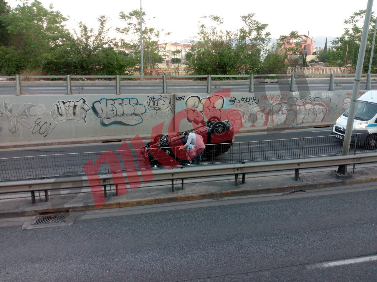 Τροχαίο στην Κηφισίας – ΦΩΤΟ – ΤΩΡΑ