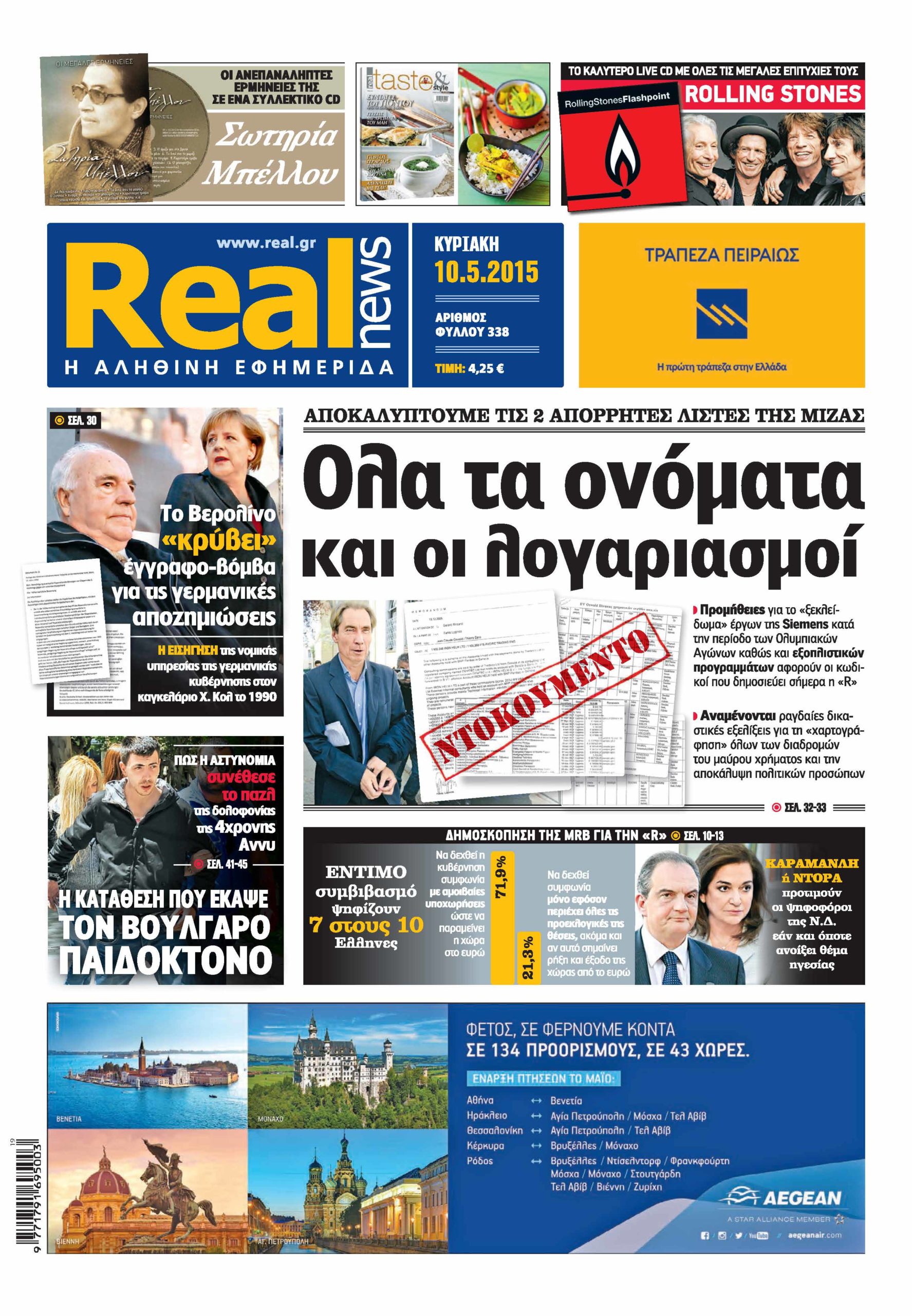 H Realnews σήμερα 10/5/2015