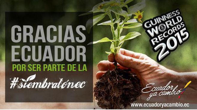 Ο Ισημερινός έσπασε το παγκόσμιο ρεκόρ στην αναδάσωση