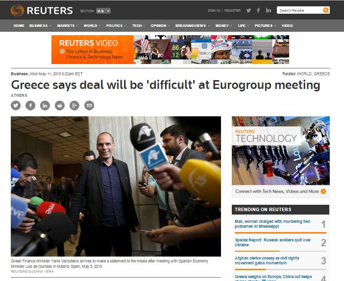 Reuters: Κλίμα αβεβαιότητας στην ευρωζώνη ενόψει του κρίσιμου Eurogroup