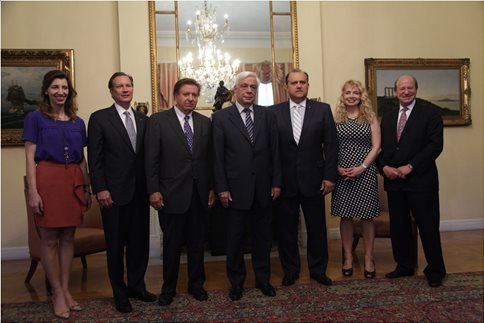 Στο Προεδρικό Μέγαρο αντιπροσωπεία του Ελληνοαμερικανικού Ινστιτούτου- ΦΩΤΟ