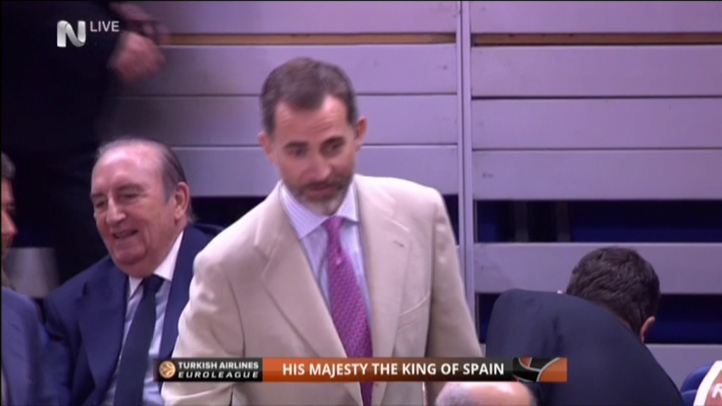 Ο βασιλιάς της Ισπανίας στον τελικό – ΦΩΤΟ