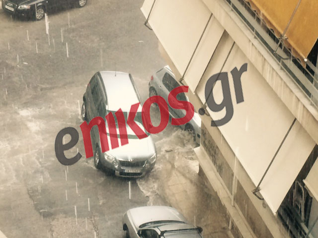 Έντονη βροχόπτωση στο Γκύζη – ΦΩΤΟ
