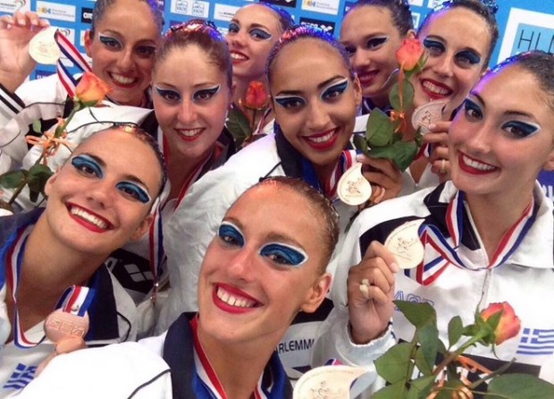 Χάλκινο μετάλλιο για την Εθνική ομάδα Συγχρονισμένης Κολύμβησης