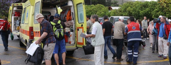 19 οι τραυματίες από τον κεραυνό που έπεσε στην Κνωσό- ΒΙΝΤΕΟ