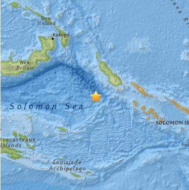 Ισχυρός σεισμός 7,2R στην Παπούα Νέα Γουινέα