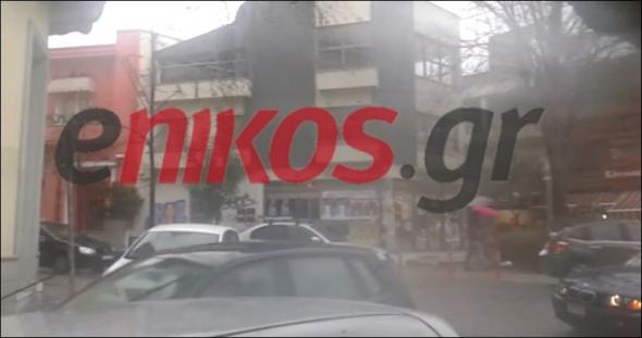 Μποτιλιάρισμα από την μπόρα στους δρόμους της Αθήνας