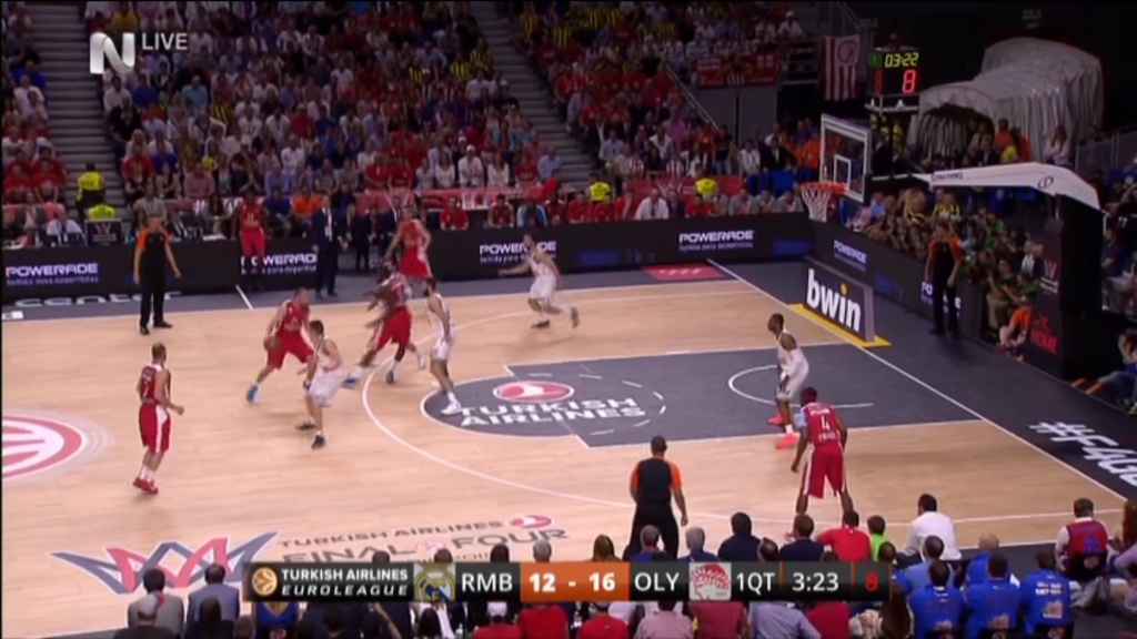 Ρεάλ – Ολυμπιακός 15-19 (10′)