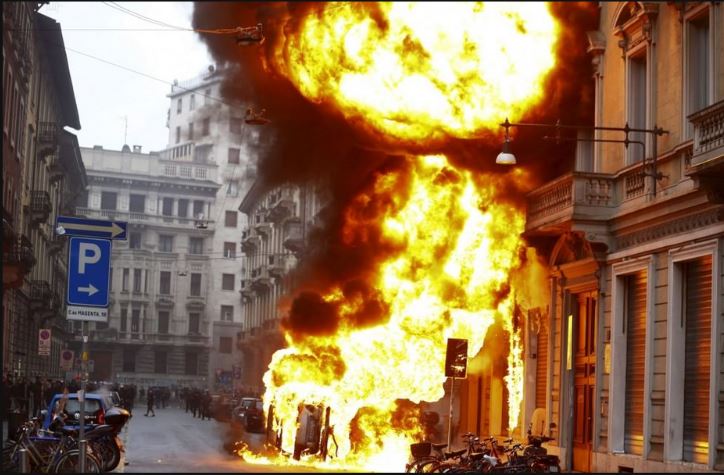 Άγριες συγκρούσεις στο Μιλάνο – ΦΩΤΟ-ΒΙΝΤΕΟ