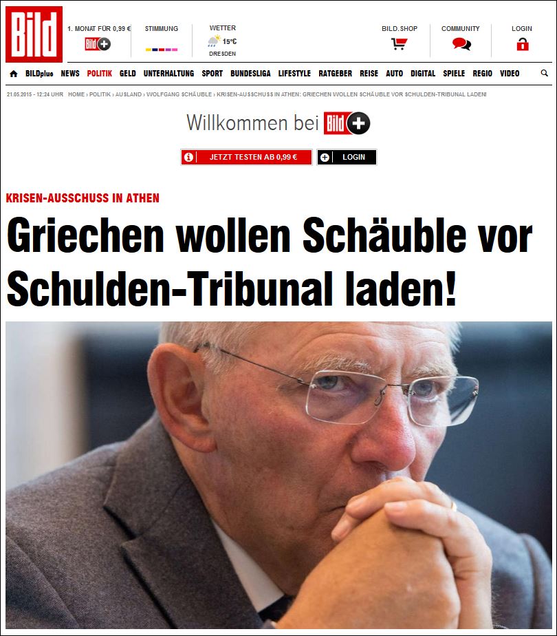 Bild: Ελλάδα… για να τραβάς τα μαλλιά σου