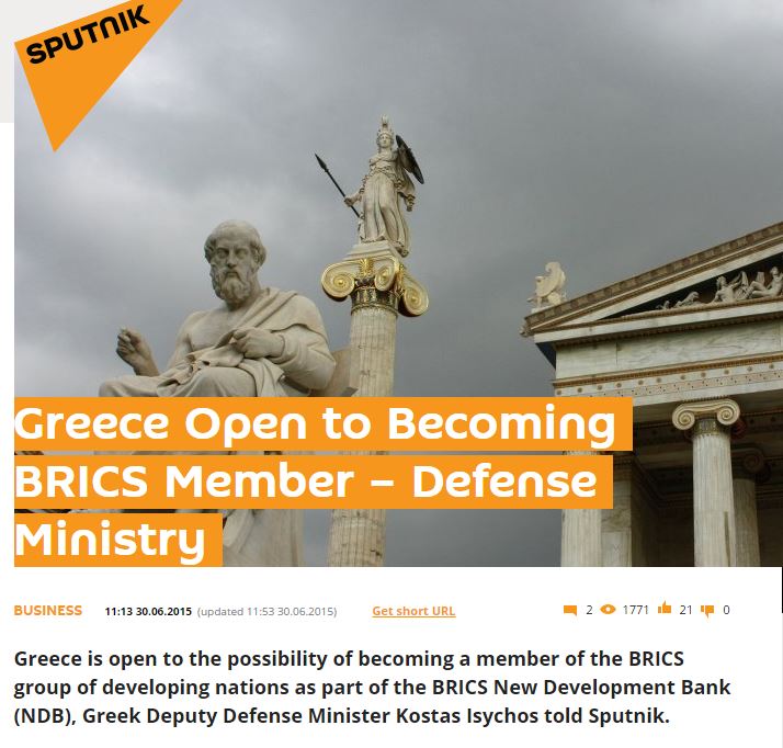 Ήσυχος: Ανοικτοί στο ενδεχόμενο να γίνουμε μέλος της ομάδας BRICS