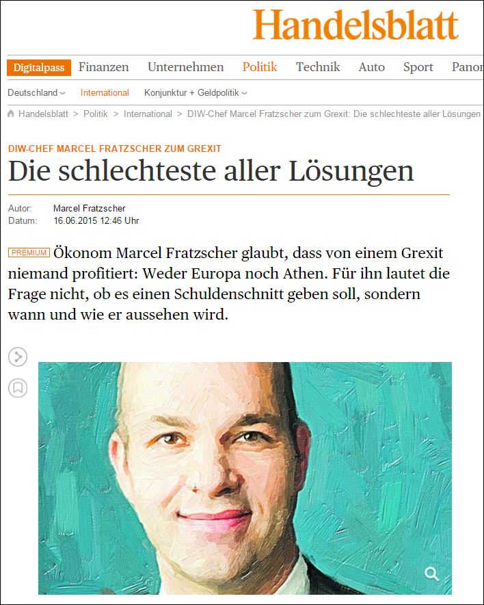 Handelsblatt: Το Grexit δεν αποτελεί λύση για κανέναν