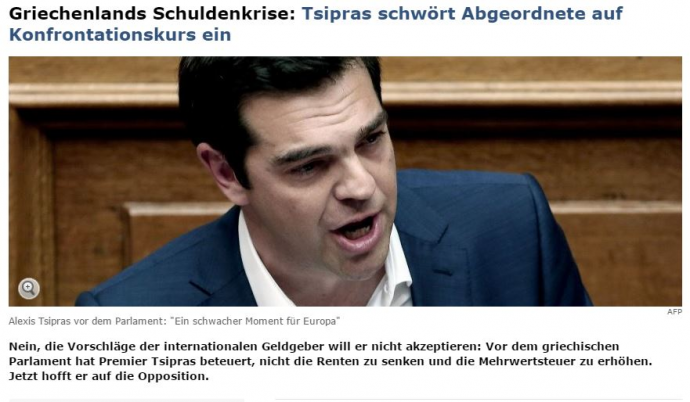 Spiegel: Ο Τσίπρας “ορκίζεται” πορεία σύγκρουσης στους βουλευτές