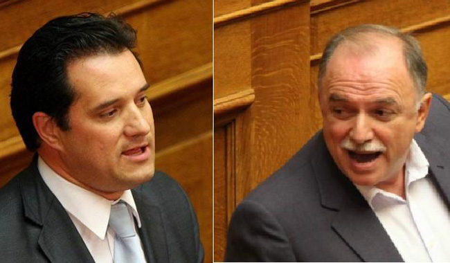 Ο Άδωνις ρωτάει τον Παπαδημούλη για τον Στουρνάρα και την “Ζωή”