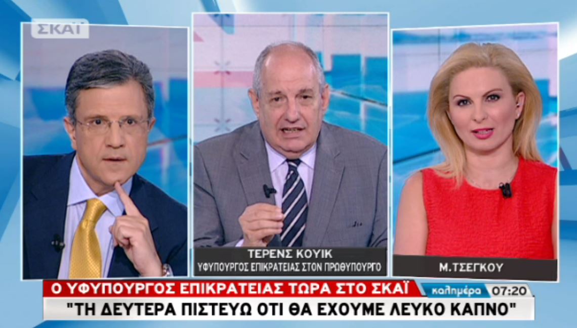 Τέρενς Κουίκ: Νέα επικοινωνία Γιούνκερ – Τσίπρα σήμερα – ΒΙΝΤΕΟ