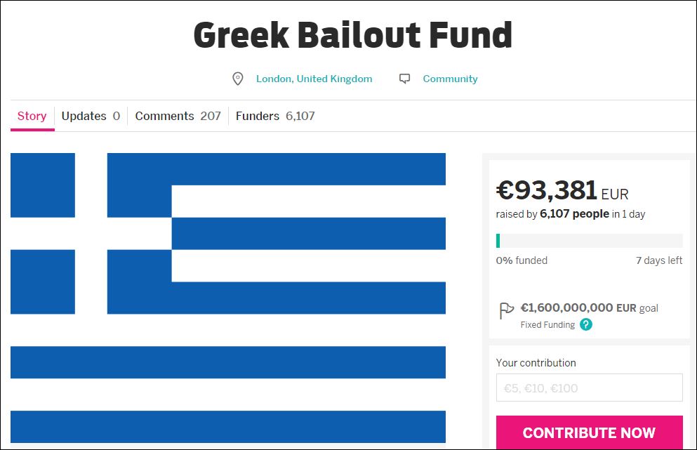 Ο Άγγλος που κάνει διαδικτυακό έρανο για το ελληνικό χρέος