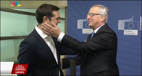 Το “χάδι” του Γιούνκερ στον Τσίπρα και η δήλωση στα ελληνικά – ΒΙΝΤΕΟ