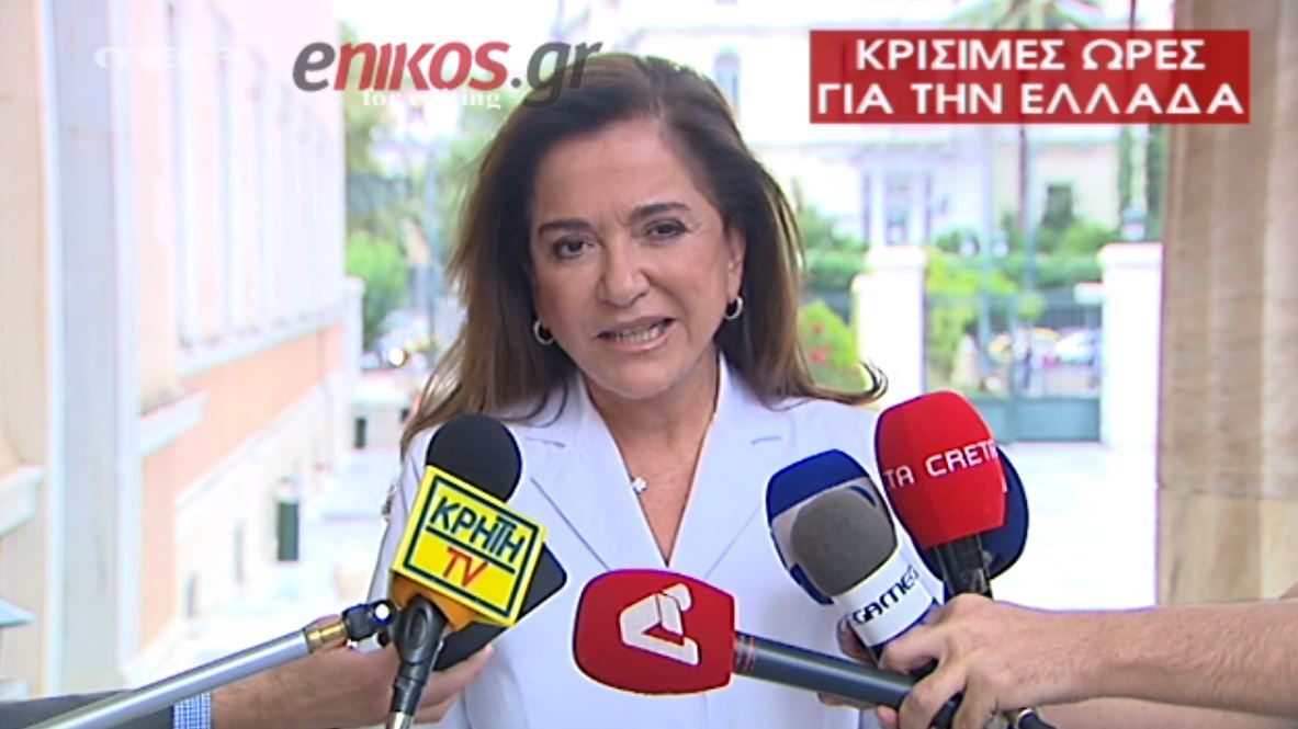 Ντόρα Μπακογιάννη: “Ναι” στην Ευρώπη – ΒΙΝΤΕΟ