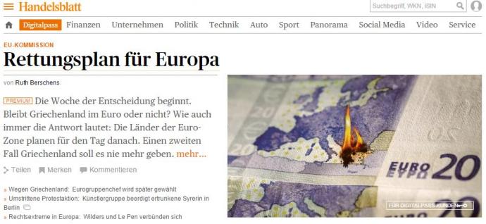 Handelsblatt: Σχέδια της ΕΕ με την Ελλάδα εντός ή εκτός ευρώ