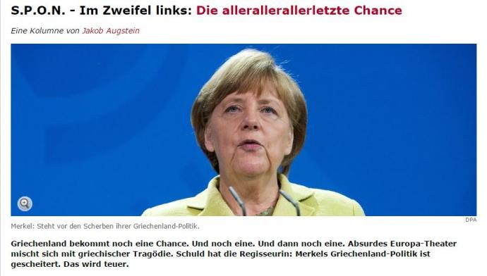 Spiegel: Φαρμάκι η συνταγή Μέρκελ στην Ελλάδα