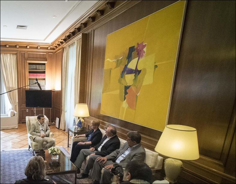 Συνάντηση του Τσίπρα με το Προεδρείο της Ευρωομάδας της Αριστεράς – ΦΩΤΟ