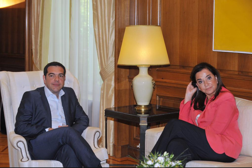 Η συνάντηση Τσίπρα – Μπακογιάννη στο Μαξίμου – ΦΩΤΟ