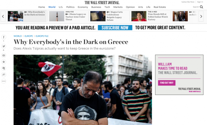 Σάιμον Νίξον : Ευρώπη ή προνόμια του δημόσιου τομέα το δίλημμα Τσίπρα