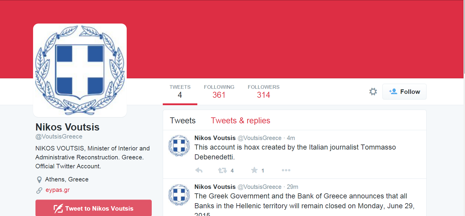 Ο Βούτσης “θύμα” του Ιταλού φαρσέρ – “Βρόμικος πόλεμος εναντίον της κυβέρνησης”, δηλώνει ο υπουργός