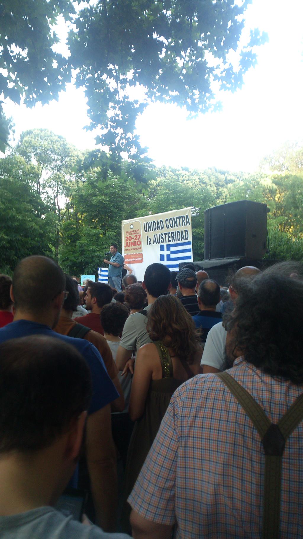 Διαδήλωση στη Μαδρίτη υπέρ της Ελλάδας – ΦΩΤΟ