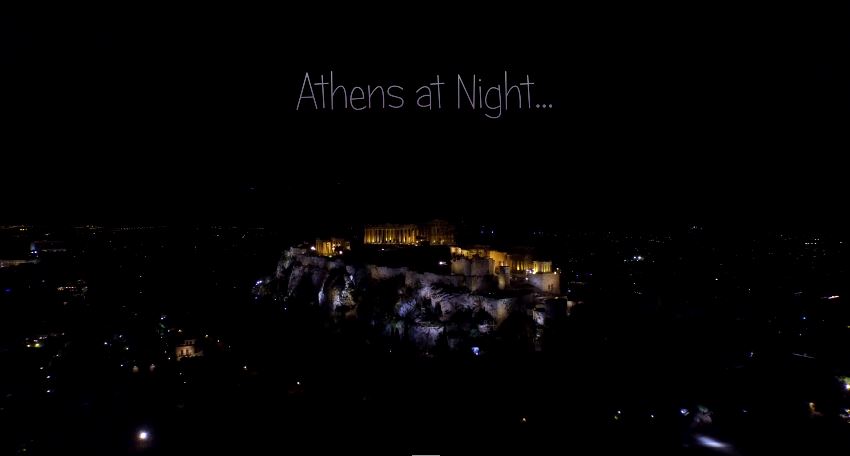 Η Αθήνα τη νύχτα… από ψηλά – ΒΙΝΤΕΟ